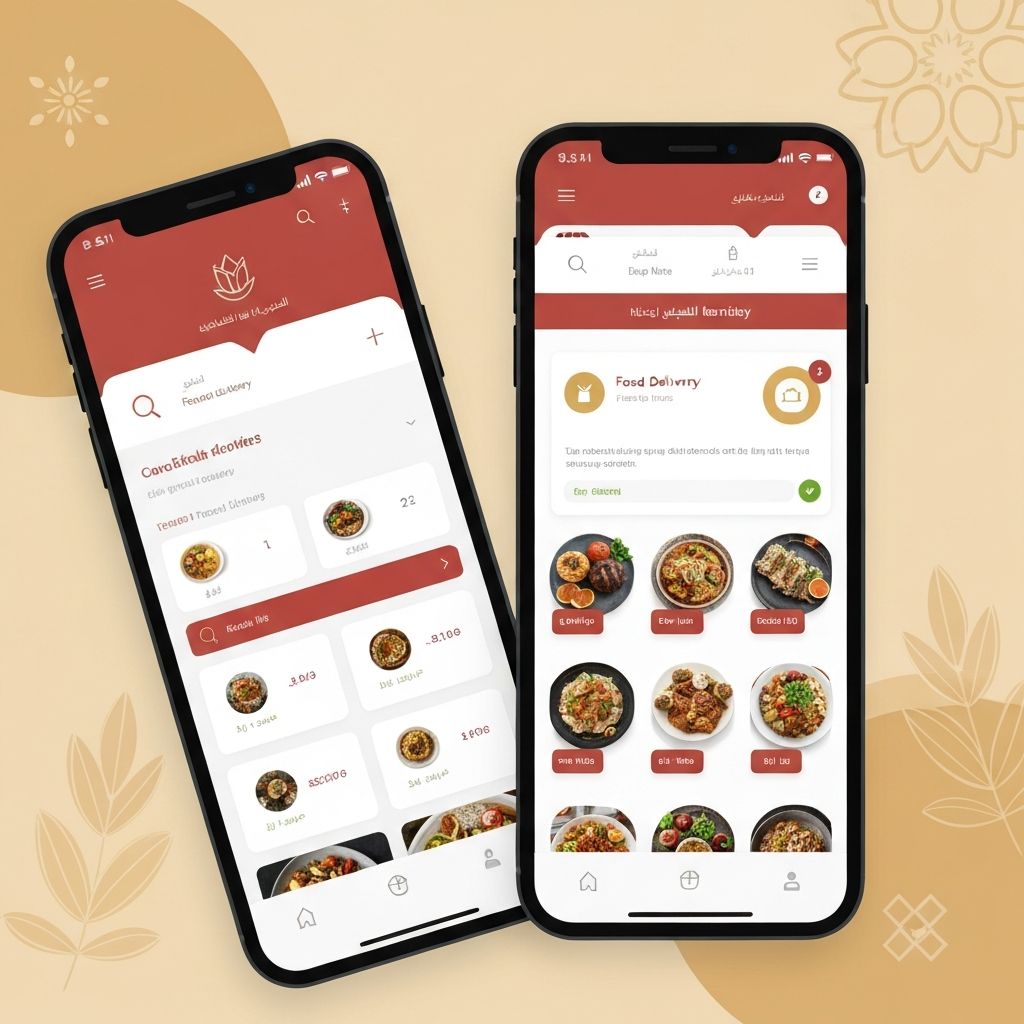 تصميم تطبيق توصيل